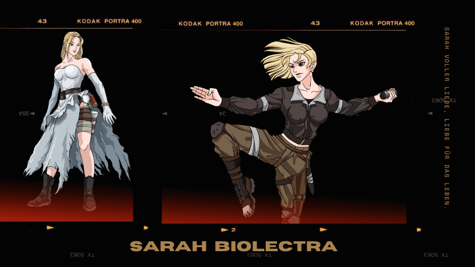 Sarah Biolectra ist eine fiktive Figur aus der Saga Kalle Hunter „ master of all styles“